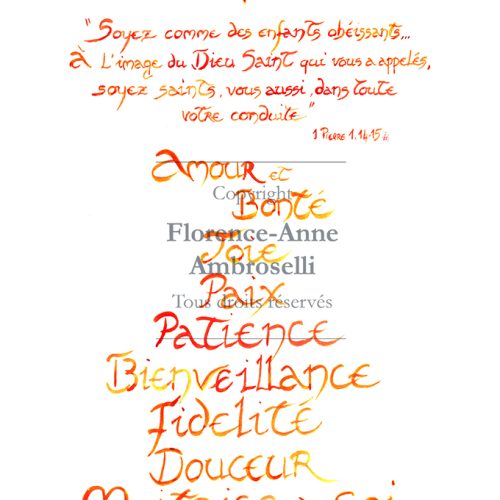 Les 7 fruits de l'Esprit Saint