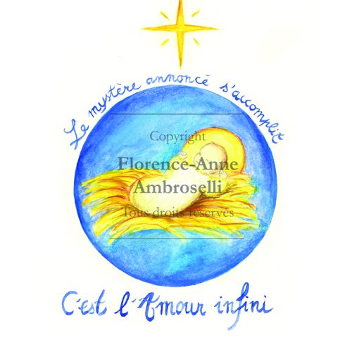 Carte Noël : C'est l'Amour infini